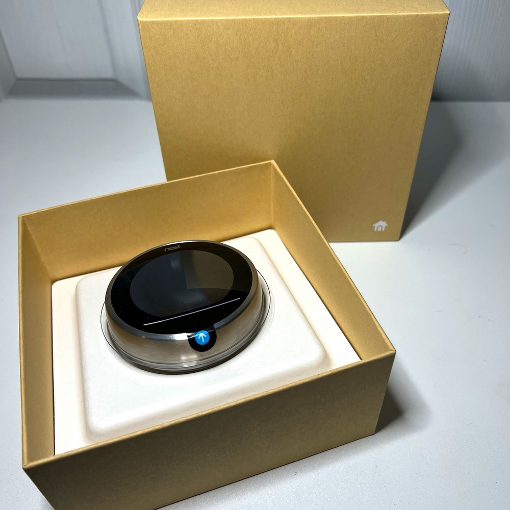 Google Nest Thermostat 3rd Generation Stainless Steel T3007ES New Open Box